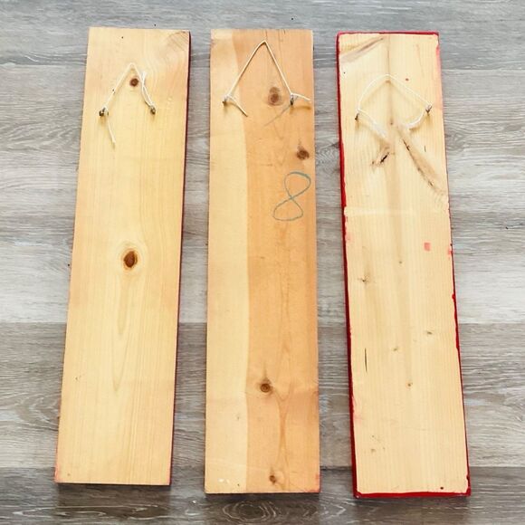 New Orleans Street Art By Ricco Rideaux 3 Wood Panels 24x5 - Picture 2 of 2